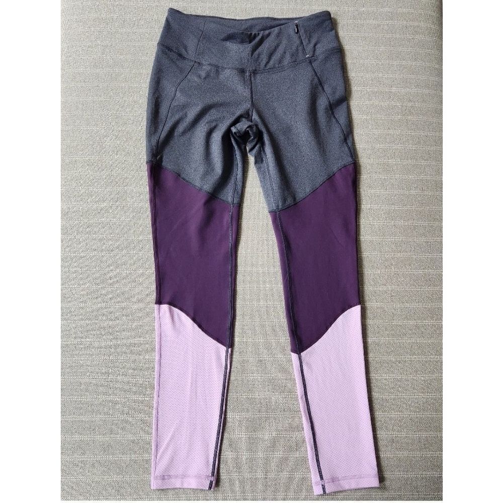 CALIA by Carrie Underwood Colorblock Leggings Gray Purple Mesh Size‎ Medium - Picture 3 of 8